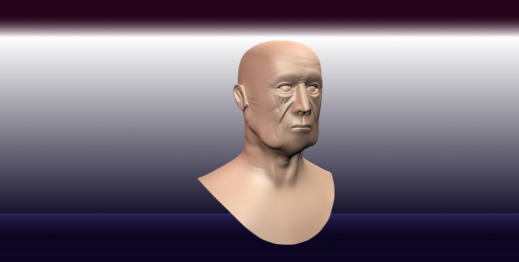 Realistic Old Man Head preview image 1